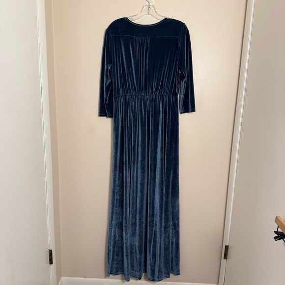 Baltic Born Velvet Maxi Dress in Blue - Picture 5 of 11